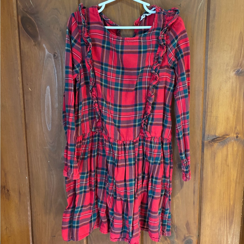 H&M Red and Green Plaid Kids Dress